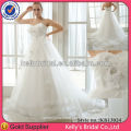 A-line Strapless simples camada de mãe alta da noiva vestidos de kelly &#39;nupcial